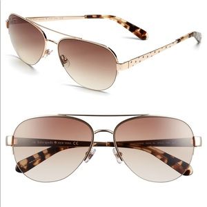 Kate Spade Marion 57mm Aviator Sunglasses